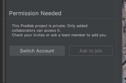 Predlab Sync Project Permission